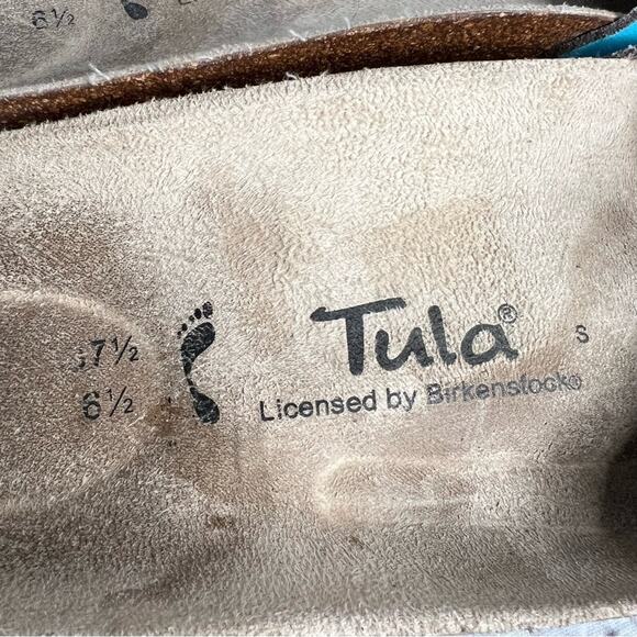 Birkenstock 37.5 Tula Blue Single Strap Slide Sandals Size 6.5 - Picture 10 of 10